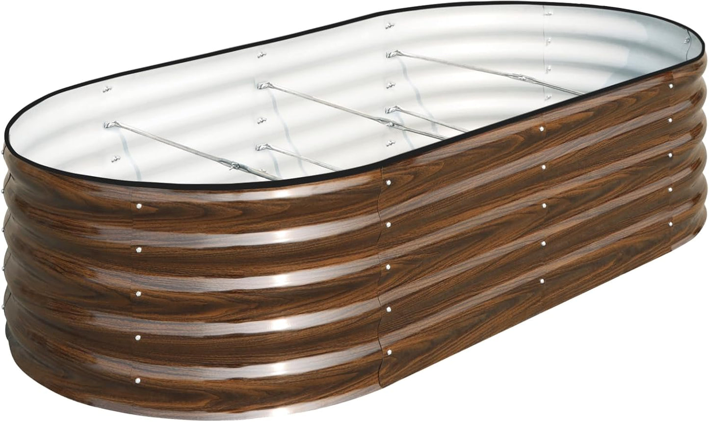 SnugNiture Galvanized Raised Garden Bed for Outdoor Plants