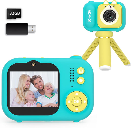 Kids Vlogging Camera Bundle, Ages 3-12, Blue