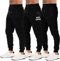 Active Fleece Joggers for Men - 3 Pack of Comfortable Sweatpants