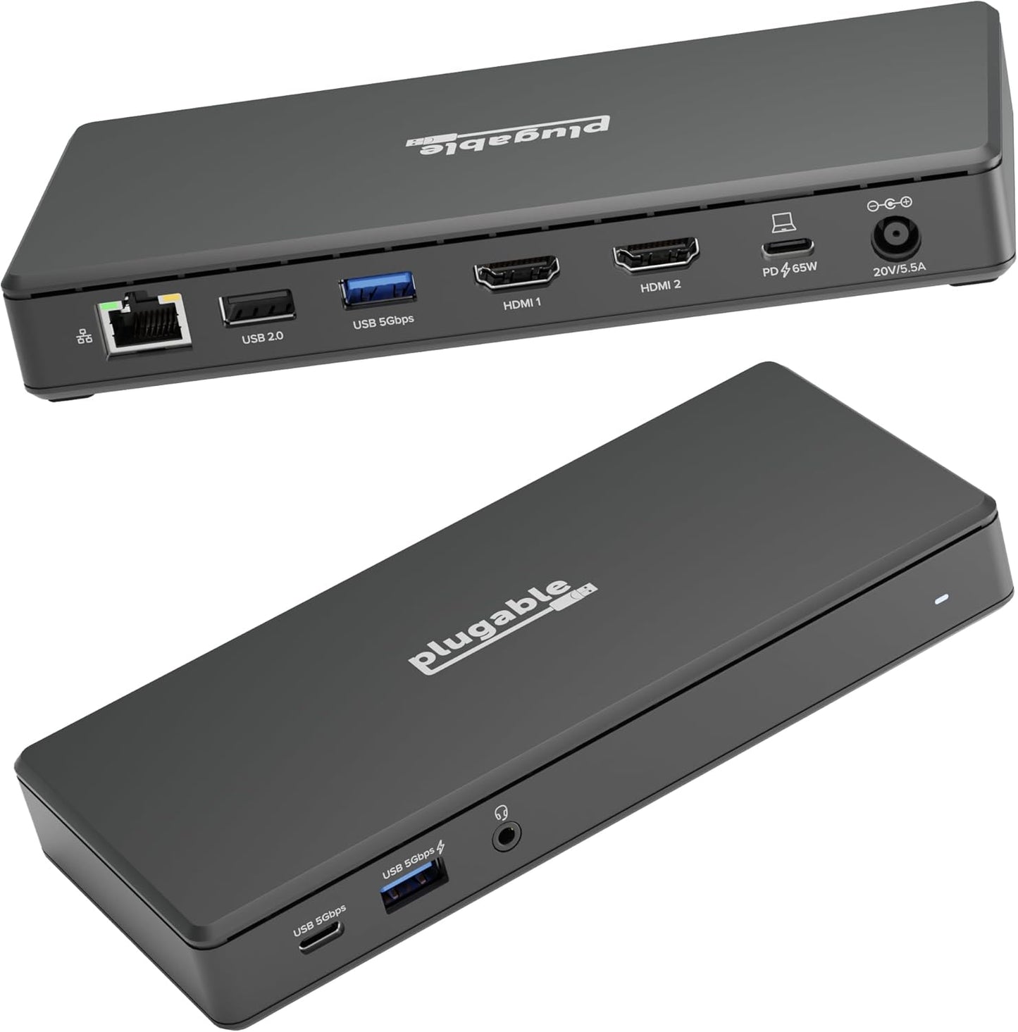 Dual 4K Monitor Power Dock by Plugable