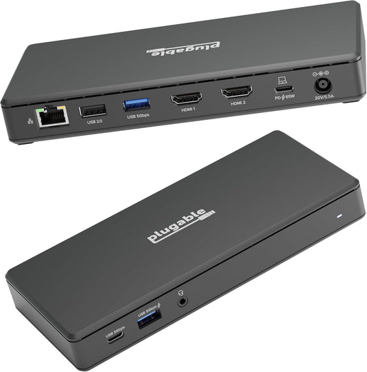Dual 4K Monitor Power Dock by Plugable