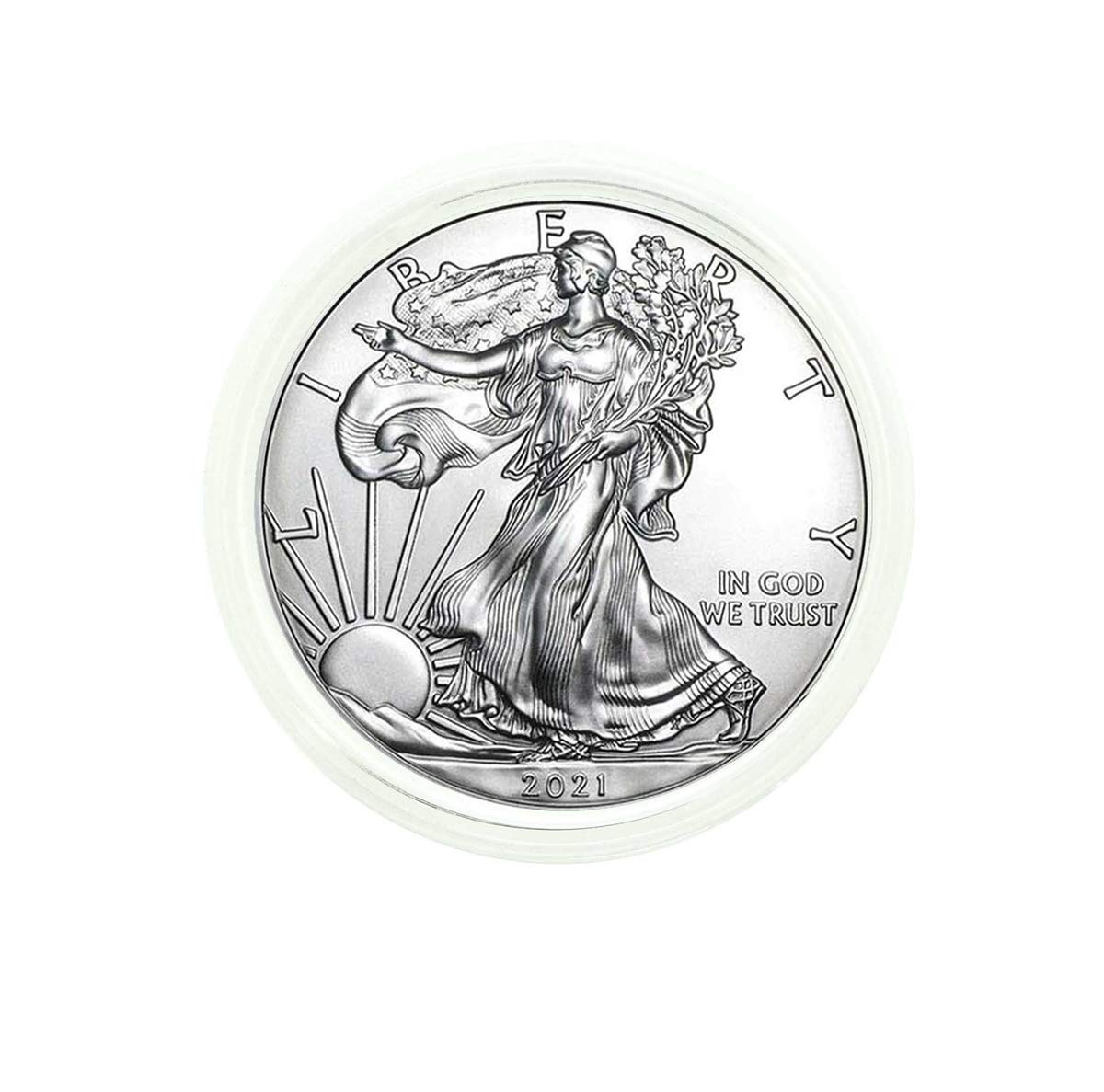 2021 American Silver Eagle .999 Fine Silver Coin with Cert