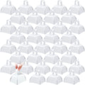 Treela 36 Pcs Metal Cowbell Noisemakers with Handles - Bulk White
