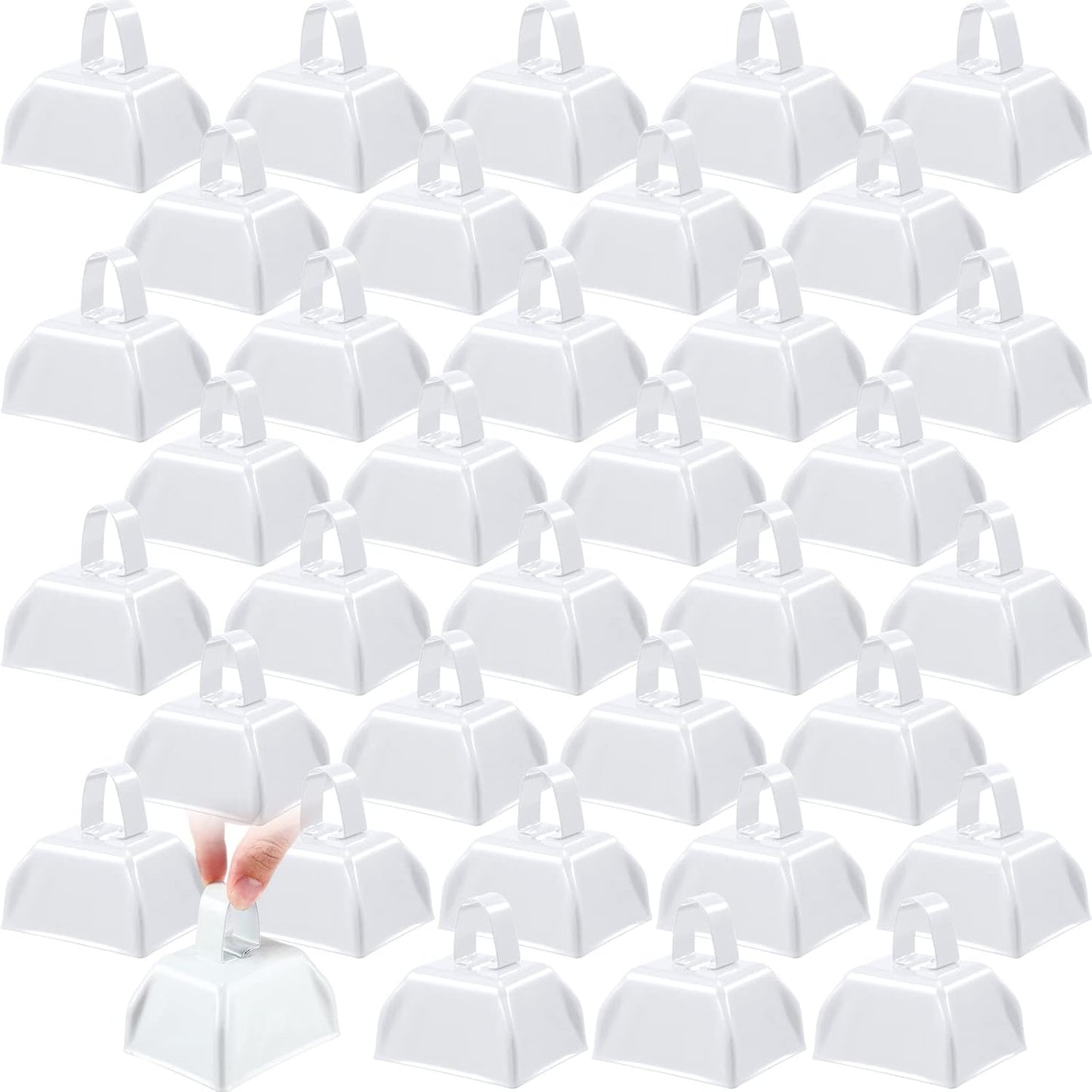 36 Pcs Metal Cowbell Noisemakers for Sporting Events and More