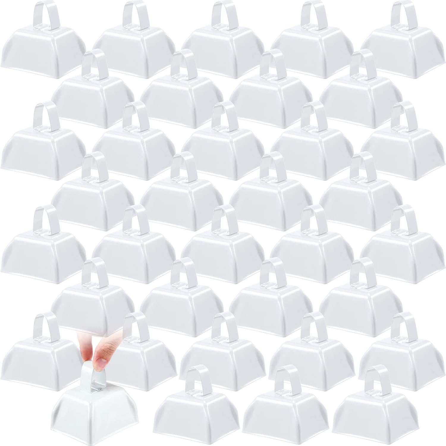 36 Pcs Metal Cowbell Noisemakers for Sporting Events and More