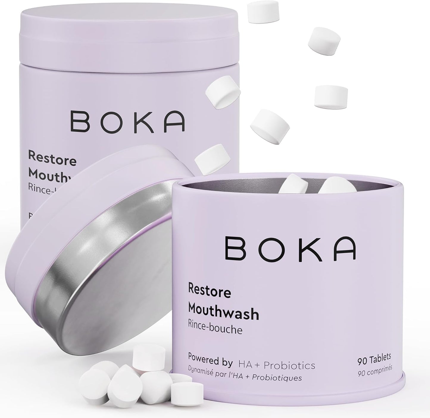 Boka Travel Size Mouthwash Tablets for Fresh Breath & Teeth Care
