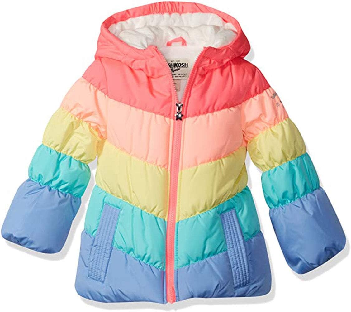 OshKosh B'Gosh Girls' Heavyweight Colorblocked Jacket Coat