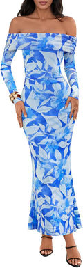 MEROKEETY Women's Floral Maxi Dress for Formal Occasions
