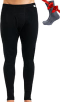 Merino Wool Base Layer Mens Bottom Pants - Heavyweight Warmth