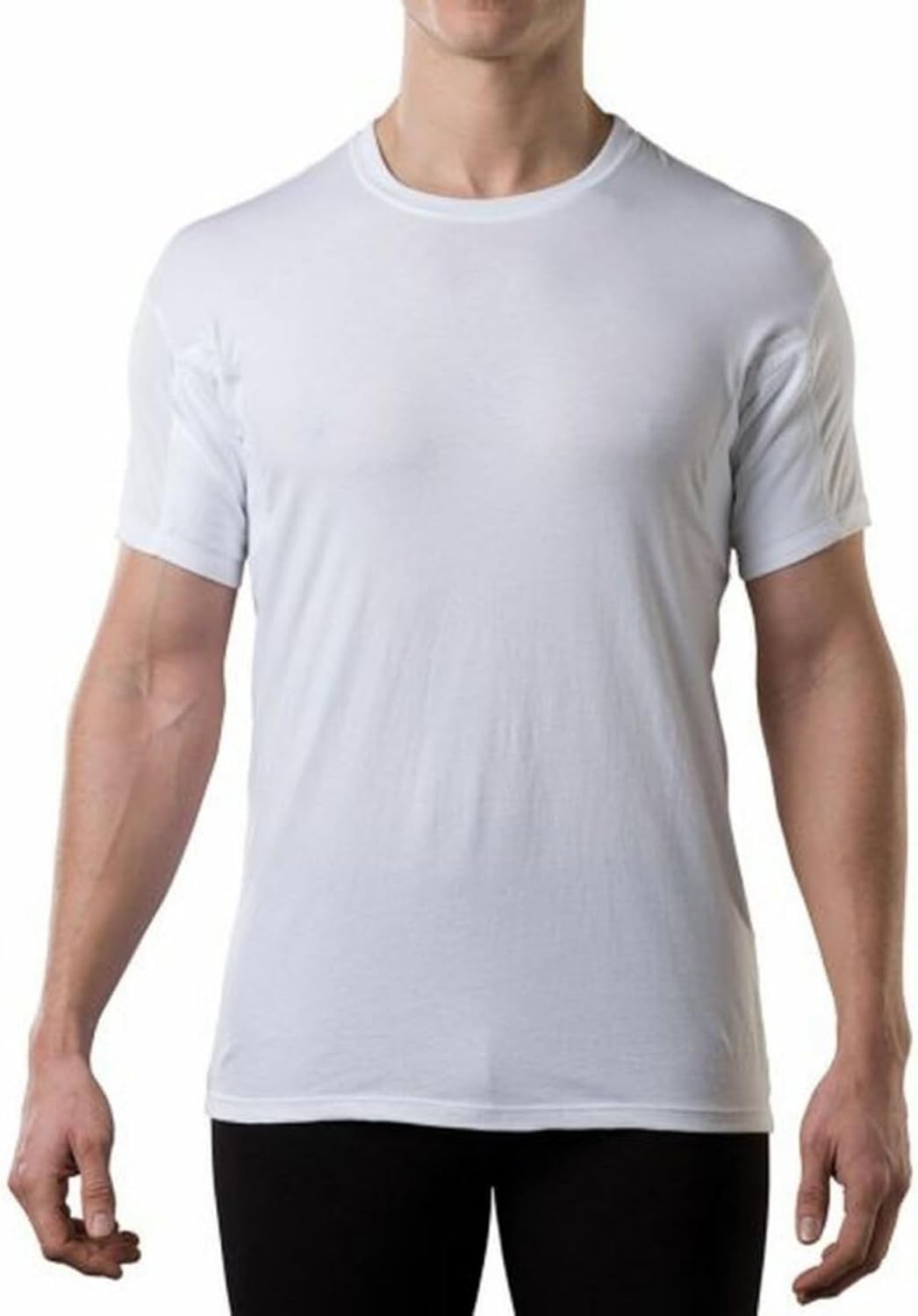 Men's Sweatproof Undershirt with Patented Sweat Pads Technology