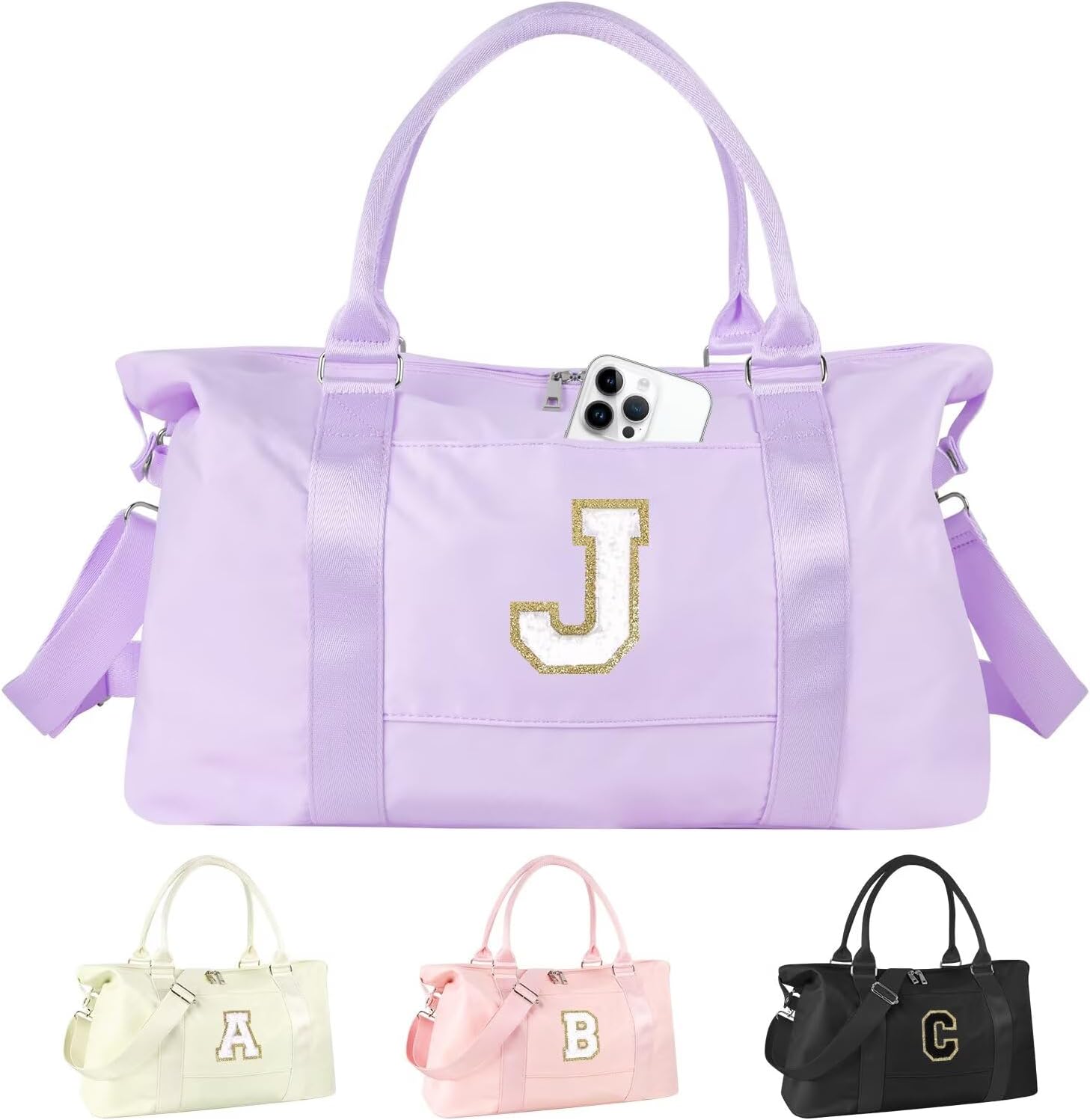 Dance Gym Duffel Bag for Teen Girls - Cute Personalized Travel Bag