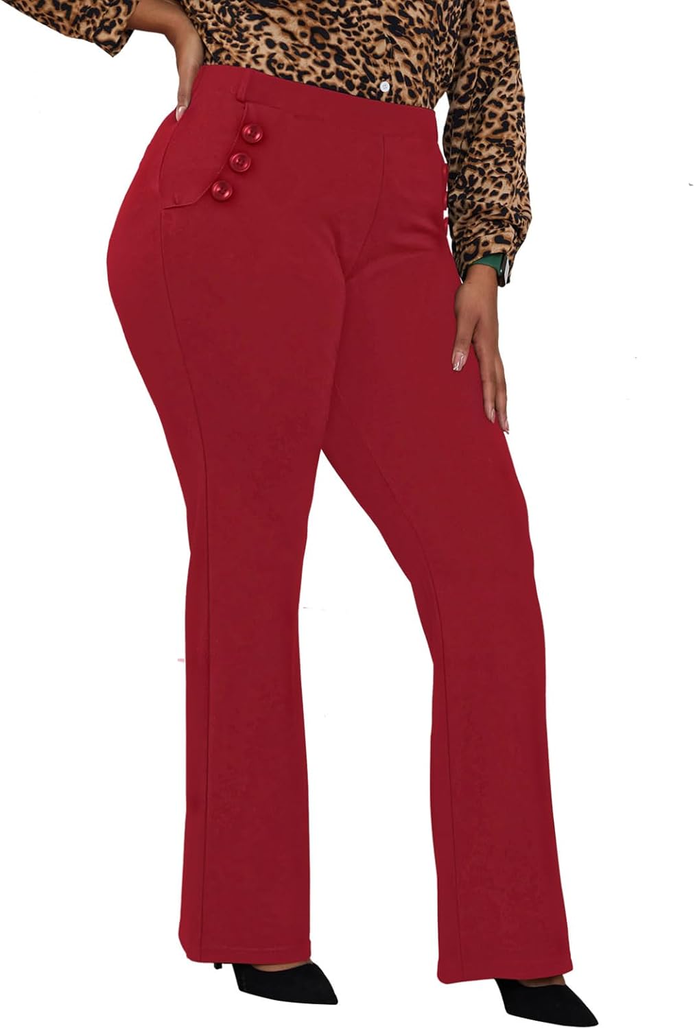 Wrinkle-Free Stretch Dress Pants for Women - Comfort & Style