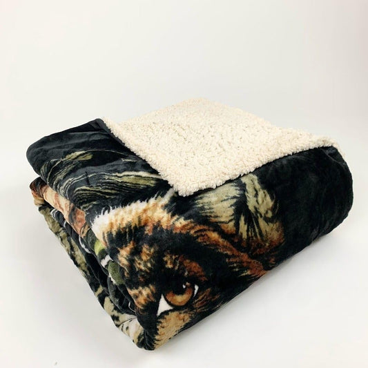 Reversible Western Blankets - Vibrant Aztec Fleece Throw