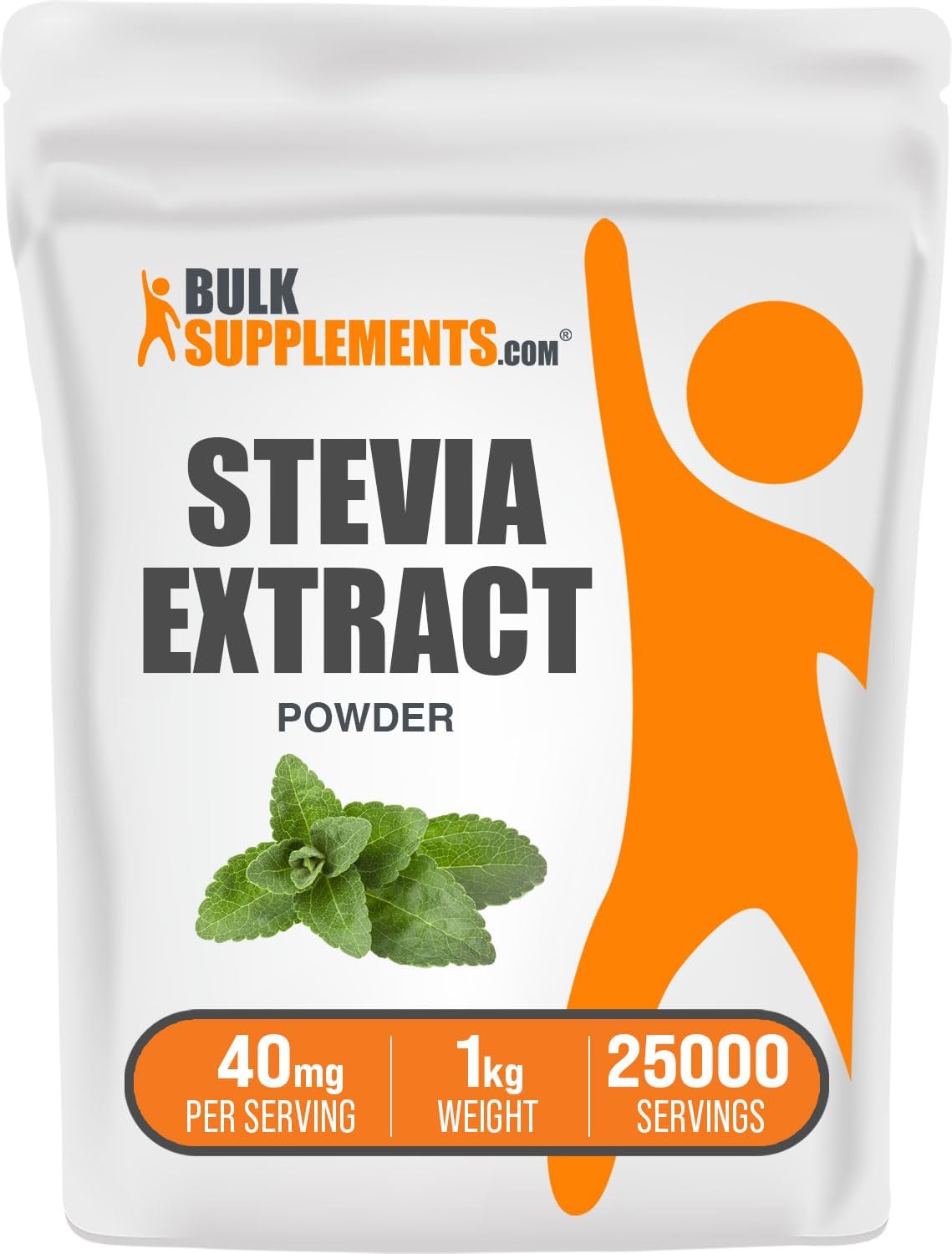 BulkSupplements Stevia Extract Powder - Zero Calorie Sweetener