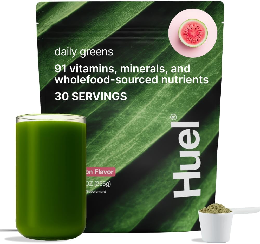 Huel Daily Greens Watermelon Superfood Powder for Health Boost