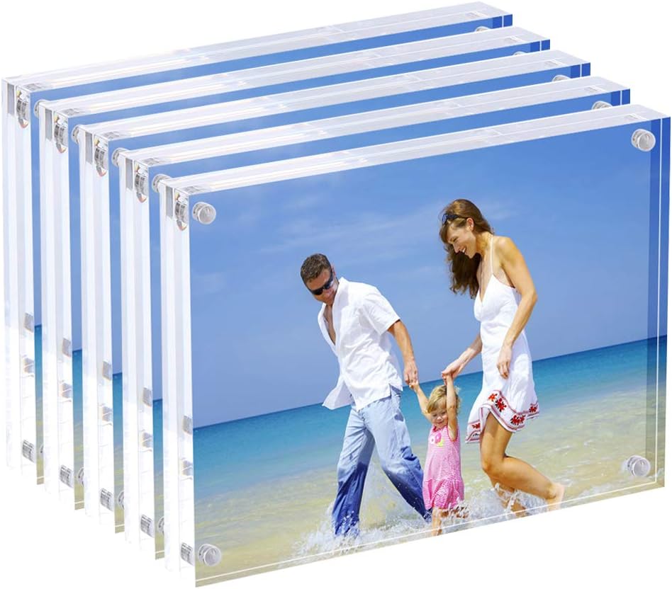 5x7 Acrylic Photo Frame for Memorable Moments - 5 Pack