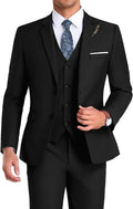 High-End Suits Men Orange Slim Fit 3-Piece Suit - Wedding Ready