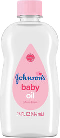 Johnson's Baby Oil for Gentle Moisture Loss Prevention