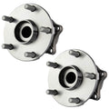 TRQ 2 Piece Rear Wheel Bearing & Hub Assembly Set with ABS Sensor Fit