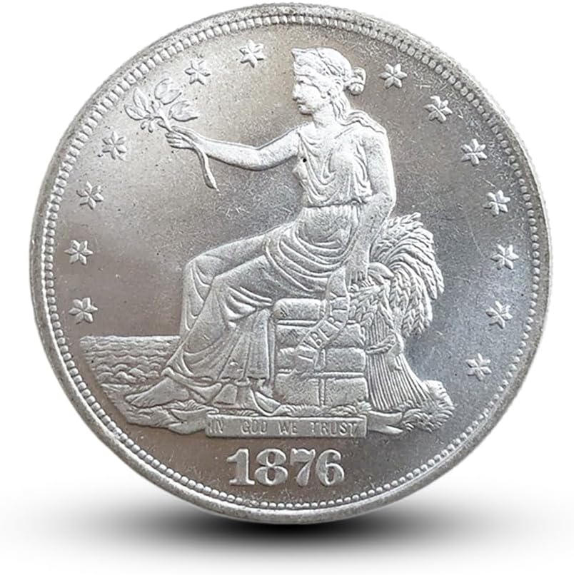 Antique U.S. Coins Collection - 1876 Seated Goddess Dollar