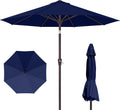 PatioKingdom 10FT Patio Umbrella with Crank and Tilt - Sturdy UV Shade