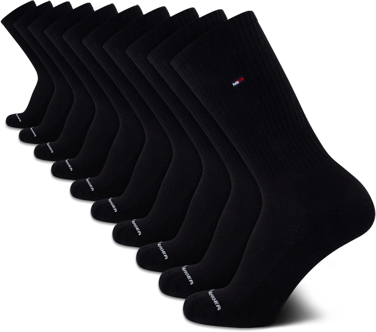 Tommy Hilfiger Men's Athletic Cushioned Crew Socks - 10 Pack