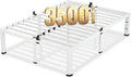 18 Inch Queen Size White Bed Frame - Heavy Duty Metal Platform