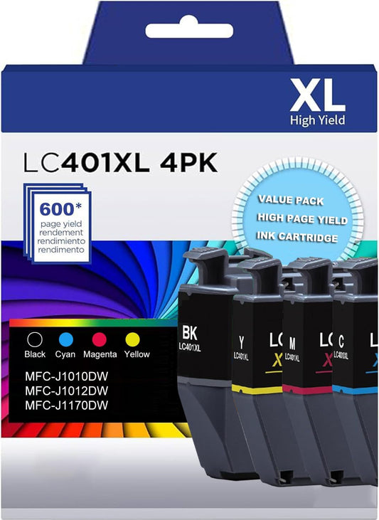 High Yield CHOUINKR Ink for Brother Printer - 4 Pack
