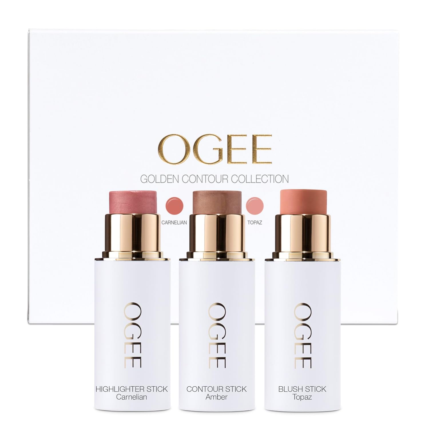 Ogee Face Stick Trio for Flawless Contour and Glow