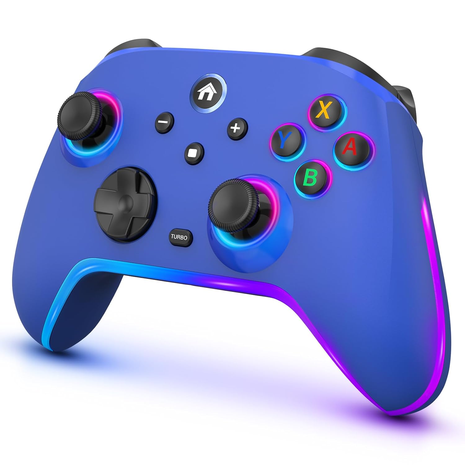 Wireless Switch Controllers with 10 Color Modes for Gaming Fun
