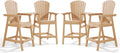 Tall Adirondack Chair Set of 2 with Detachable Trays - Comfortable