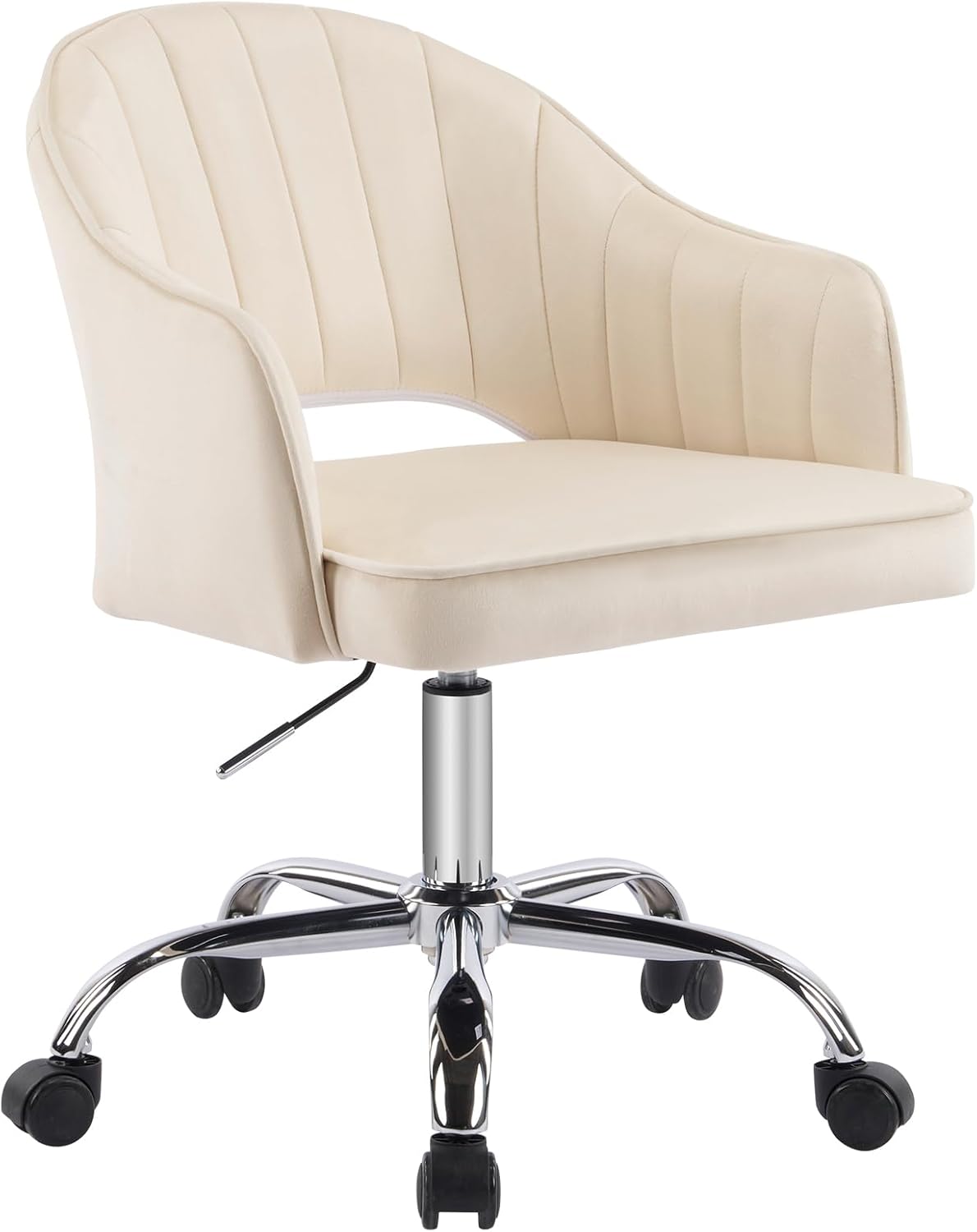 MOJAY Velvet Office Swivel Chair for Stylish Comfort