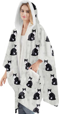 Cozy Sherpa Snugg Wrap for Women - Pet Breed Hoodie Wrap