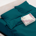 Mayfair Linen Egyptian Cotton Sheet Set - 800 TC Teal Queen