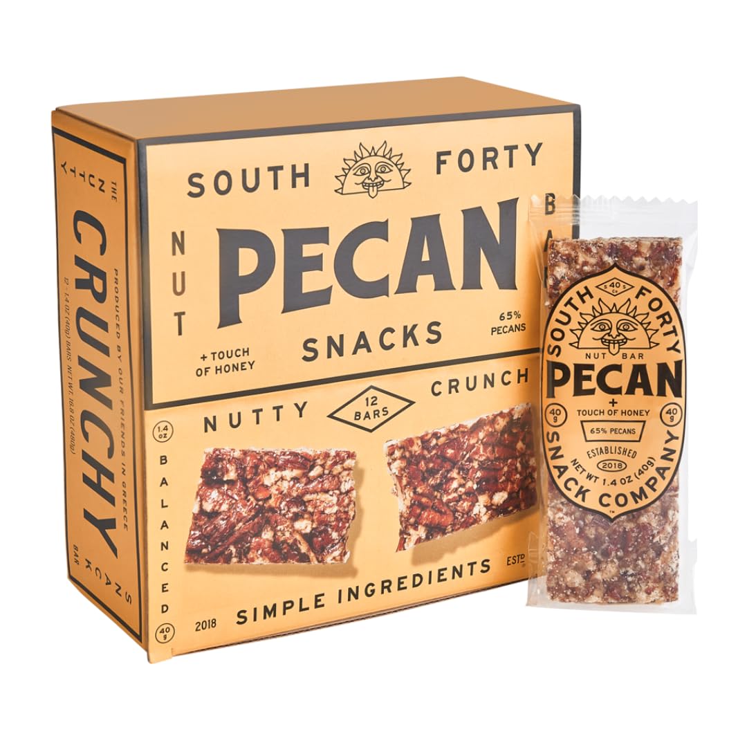 Crunchy Pecan Bar with Honey - Just 4 Ingredients Delight