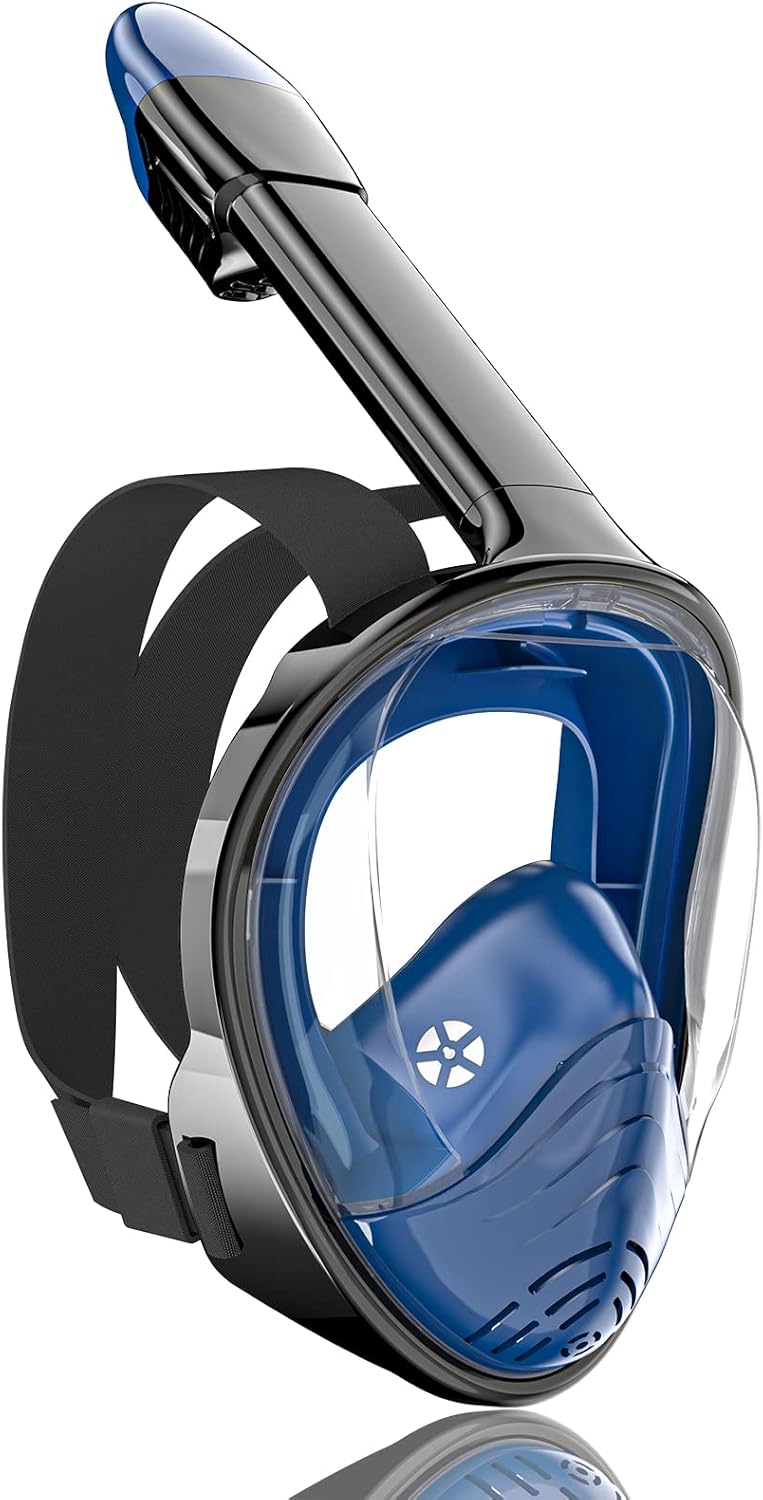 QingSong Full Face Snorkel Mask for Adults with Camera Mount