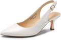 DREAM PAIRS Women's Kitten Heels Slingback Pointed Toe Pumps