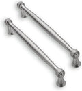 Solid Heavy Duty 10 Pack 8 in Hole Center Brushed Satin Nickel Cabinet
