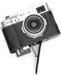 Handmade Genuine Leather Half Camera Case for FUJIFILM X100V - Vintage