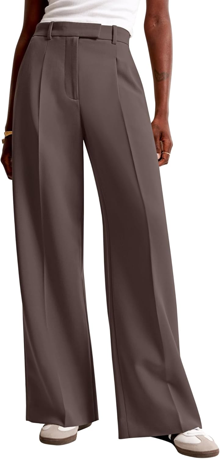 NIMIN Women Wide Leg Pants High Waisted Business Casual Trousers