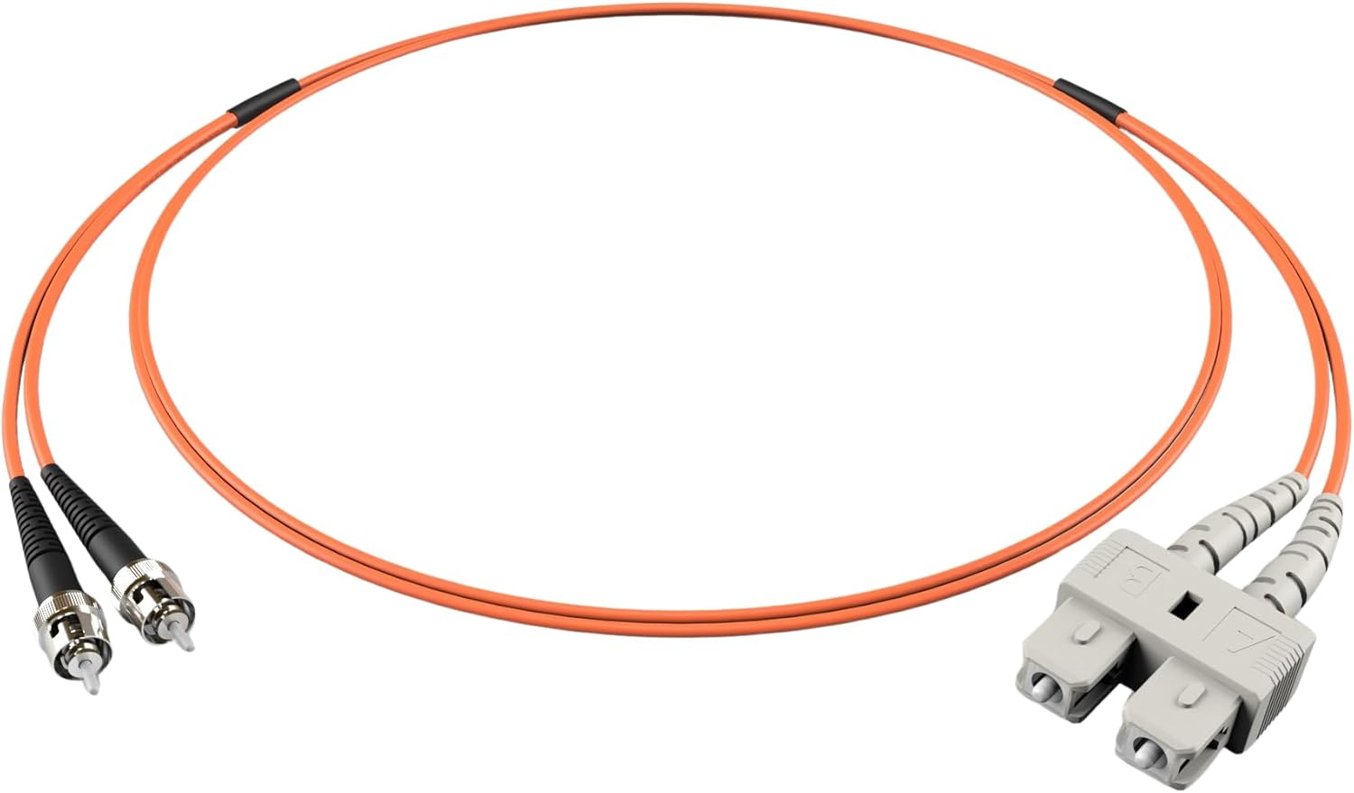 FiberCablesDirect SC-ST OM1 Fiber Patch Cable for Networking