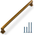 8.8in Vintage Antique Brass Cabinet Pulls 10 Pack - Heavy Duty