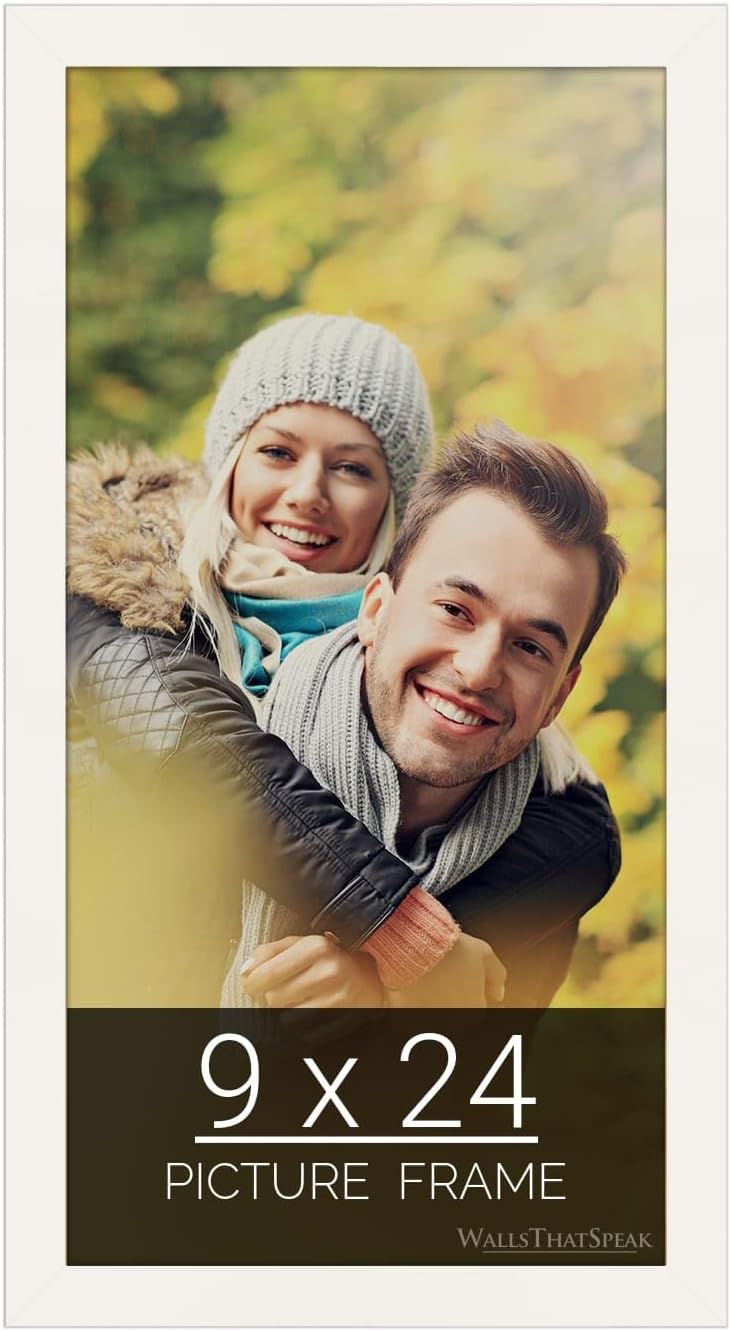 9x24 White Picture Frame for Puzzles Posters Photos Artwork