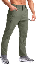 Pudolla Men's Lightweight Hiking Pants - Quick Dry, 7 Pockets