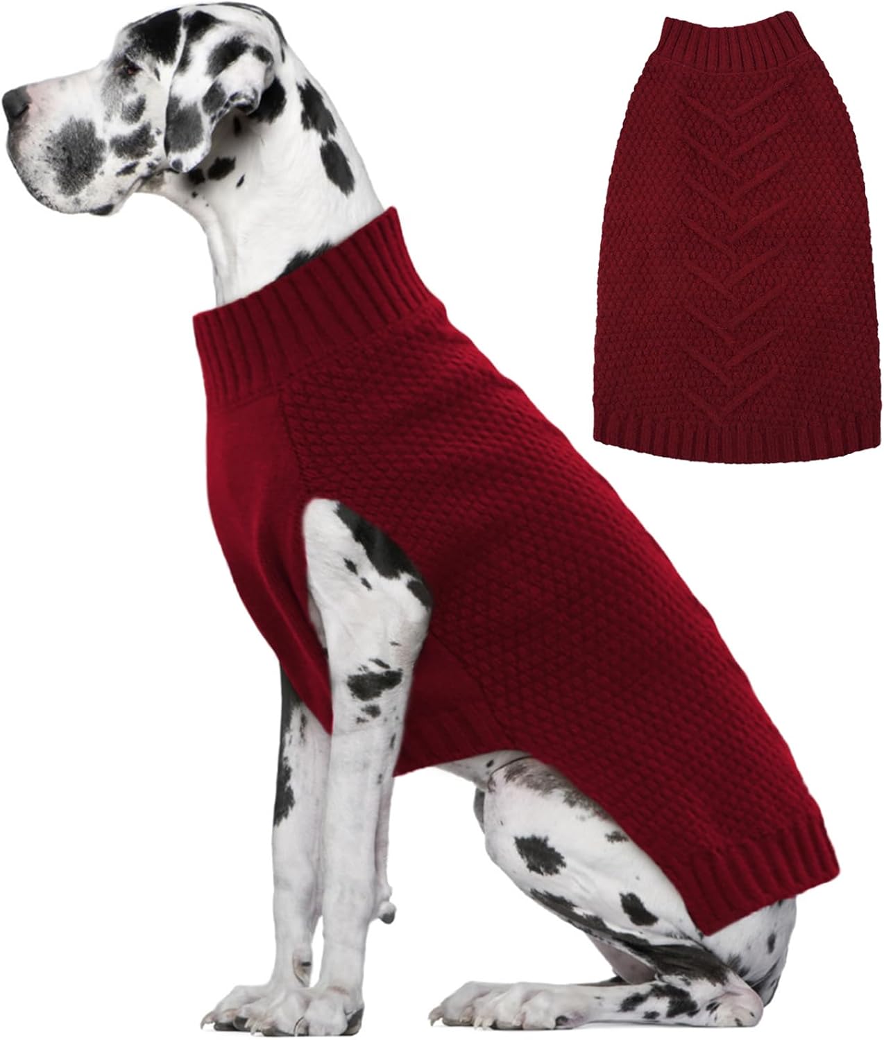 IECOii Big Dog Sweater for Cold Weather - Extra Large Size