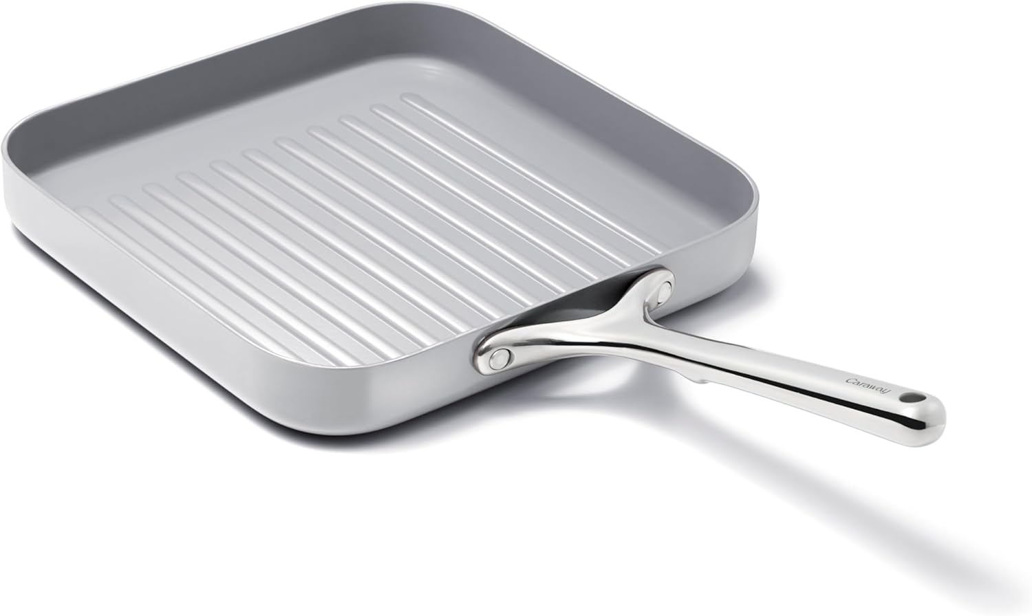 Caraway 11 Square Grill Pan - Ceramic Non-Stick - Safe & Versatile