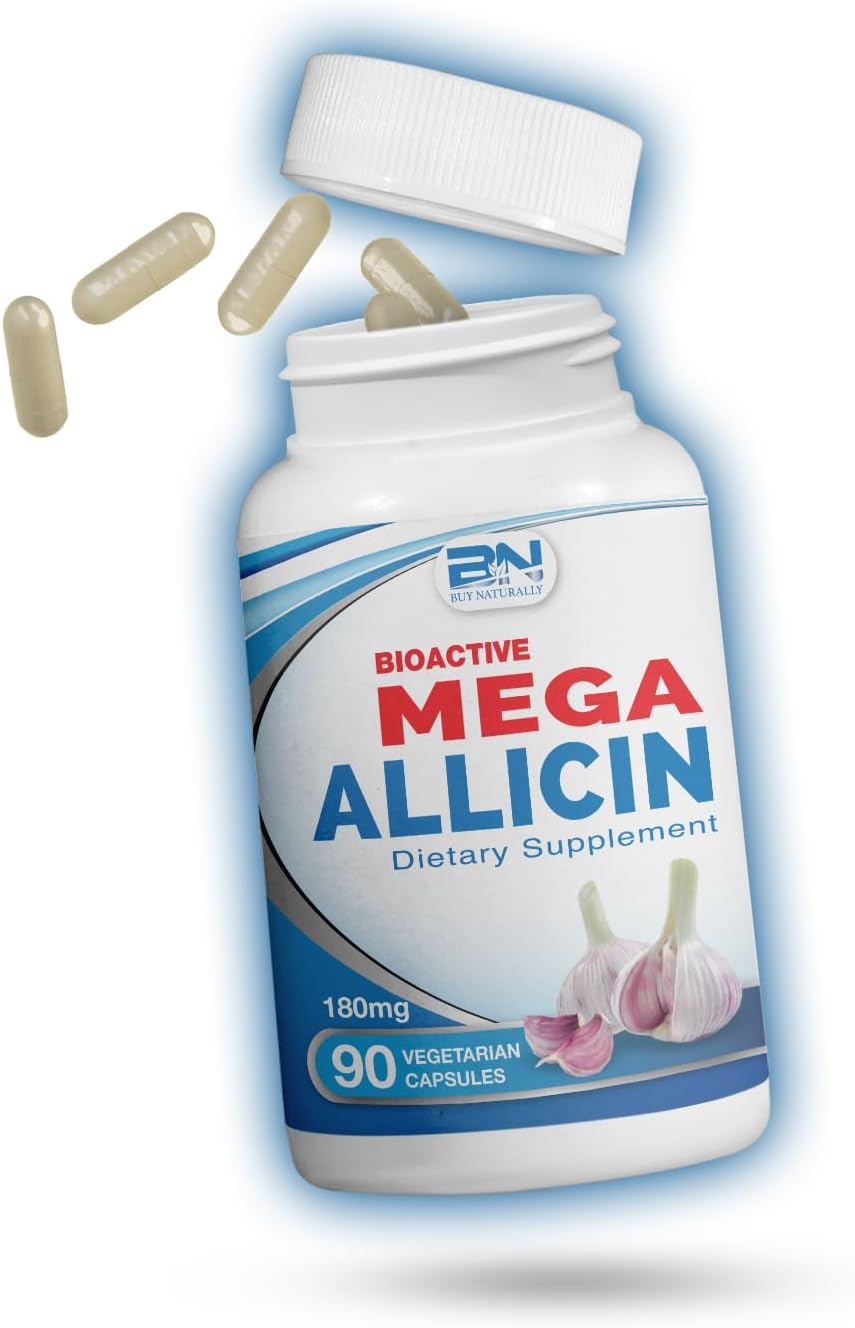 Potent Allicin Garlic Supplement for Immune Support and Health
