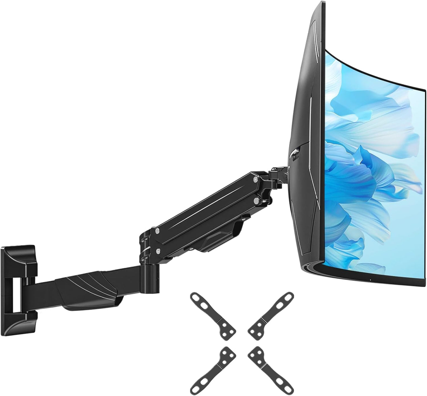 Monitor Wall Mount for Max 43in, Adjustable Full Motion Design