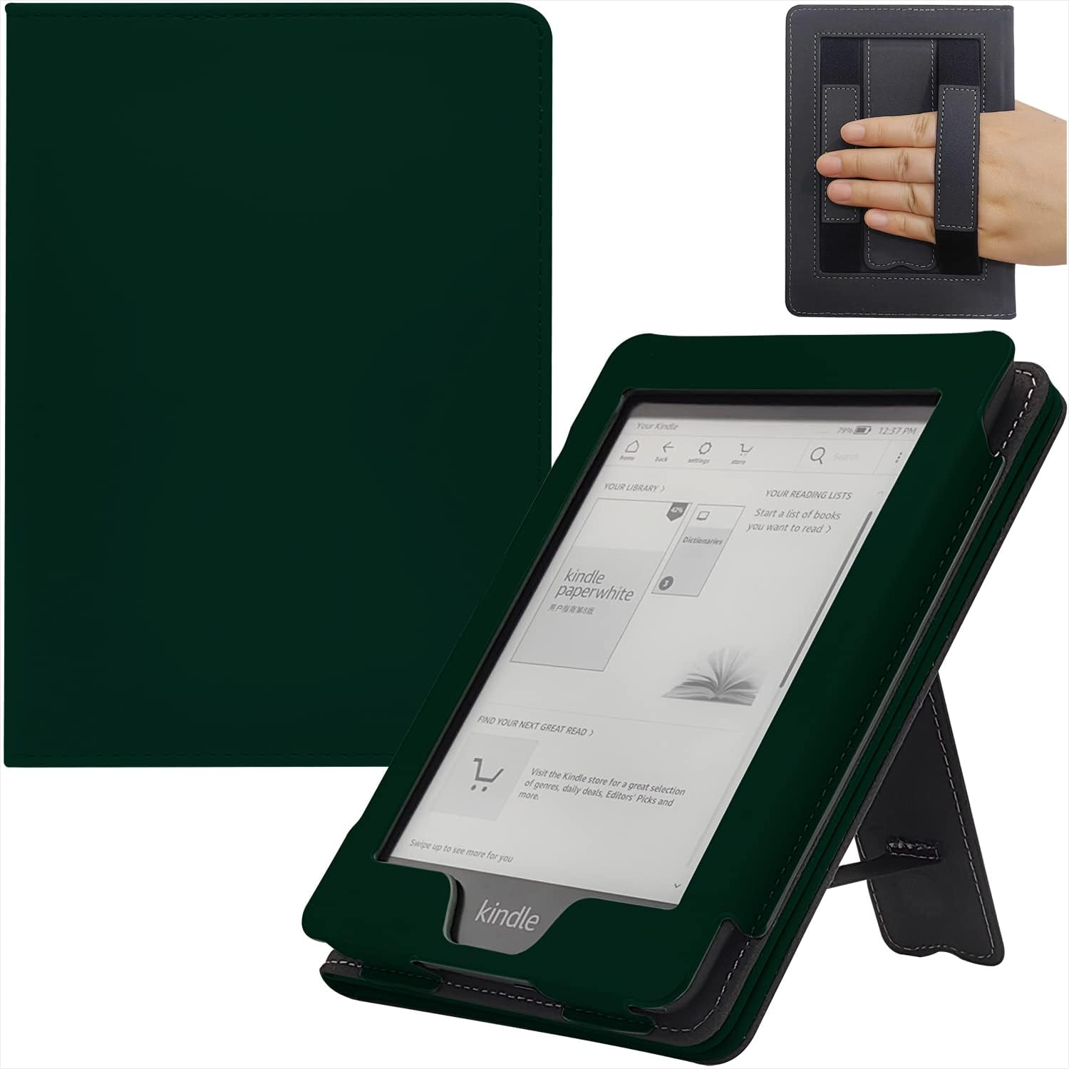 Stand Case for 6 Inch Kindle Paperwhite with Auto Sleep/Wake