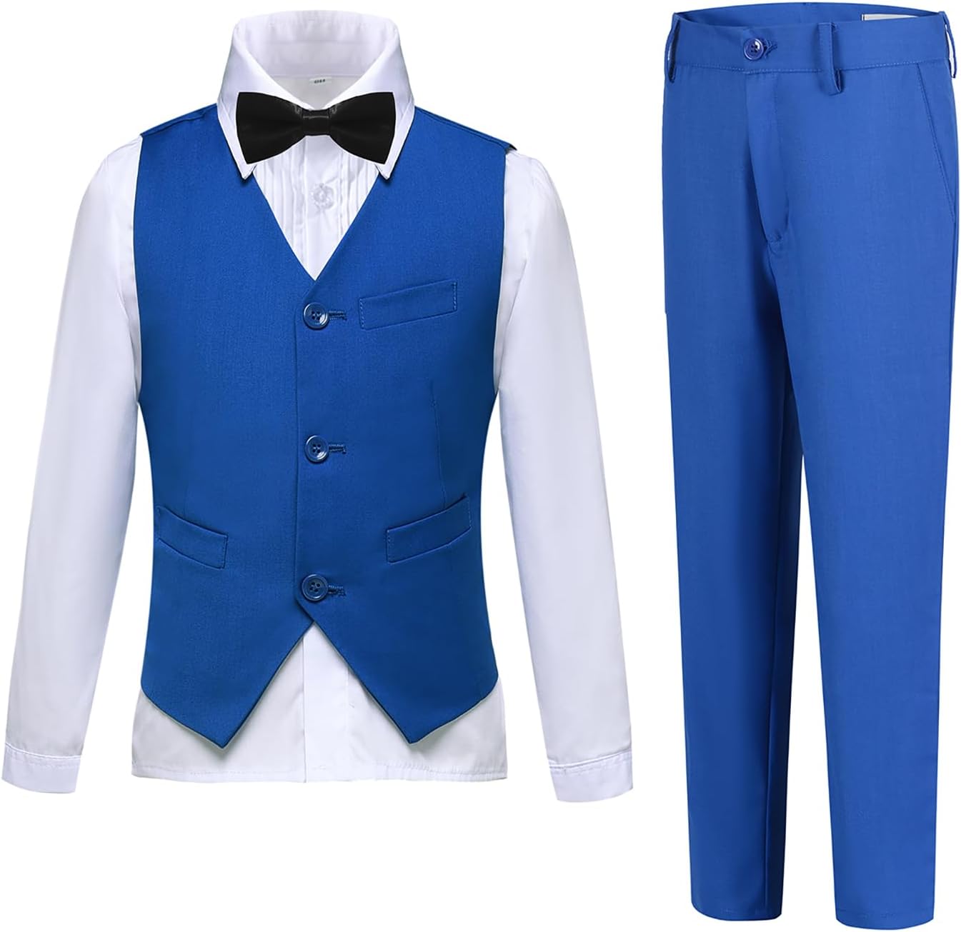 Boys Suits Slim Fit 4 Piece Formal Dresswear Set for Kids